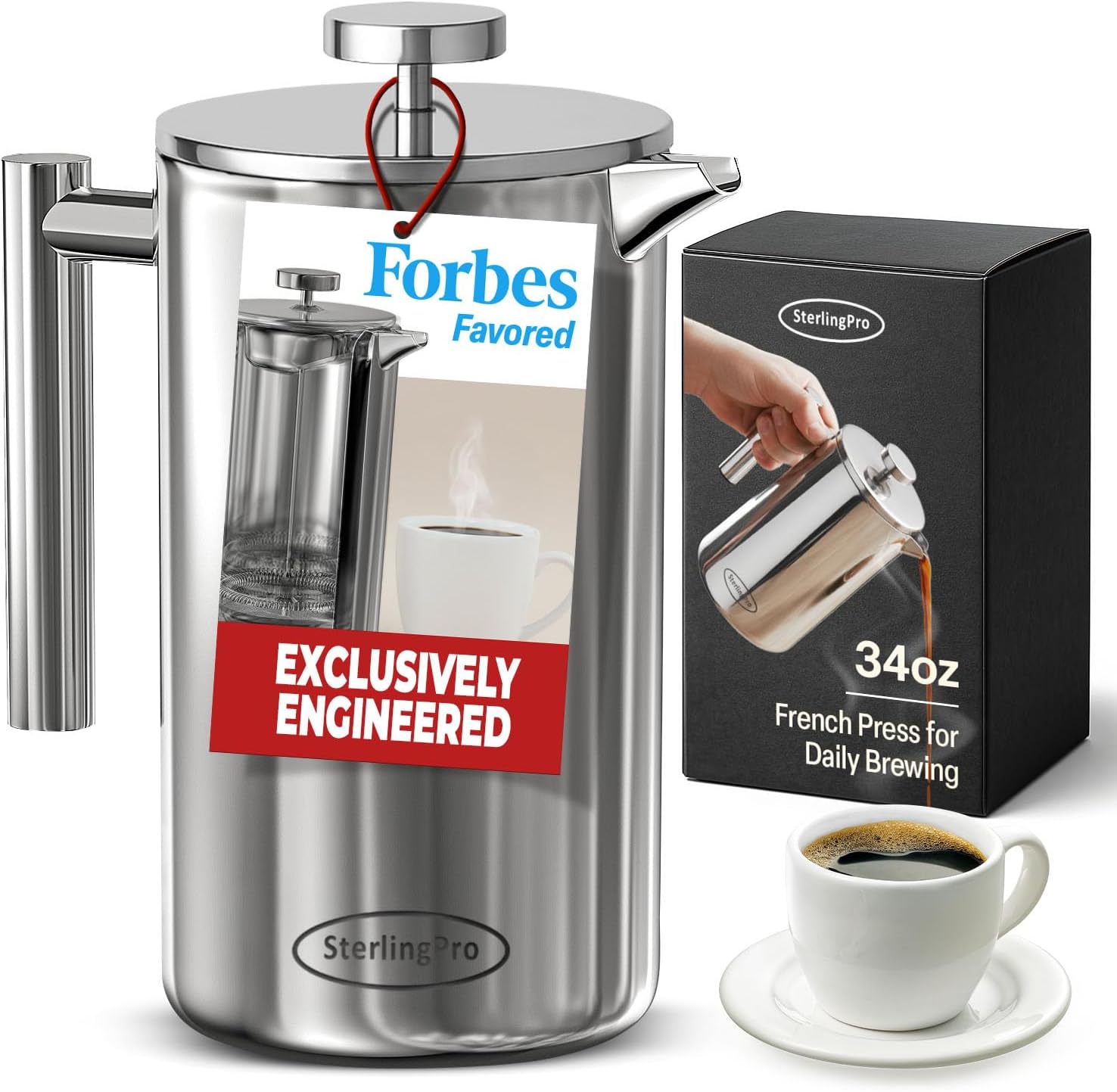34 oz French Press — Mirror